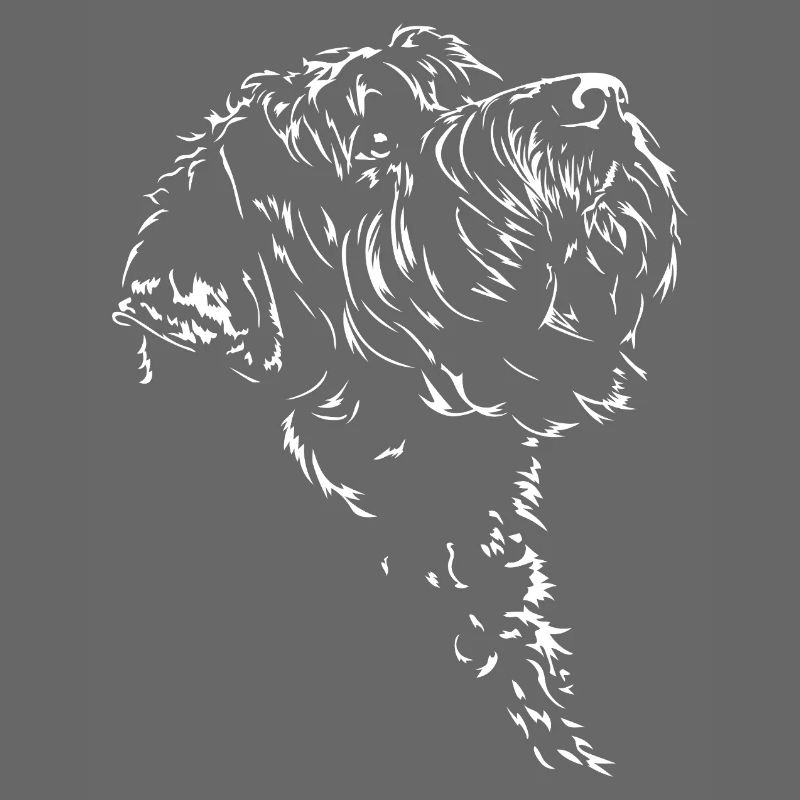 Russischer Schwarzer Terrier Silhouette Wilsigns