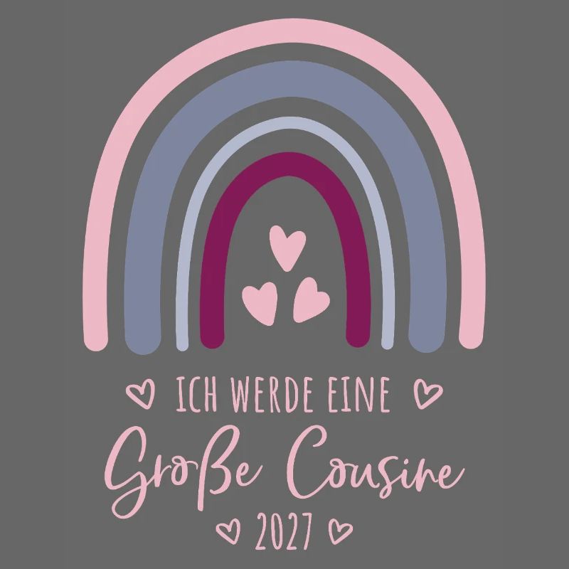 Ich werde eine Große Cousine 2027 Regenbogen 