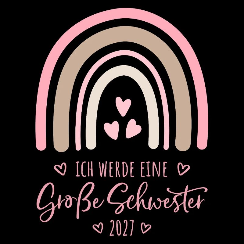 Ich werde eine Große Schwester 2027 Regenbogen