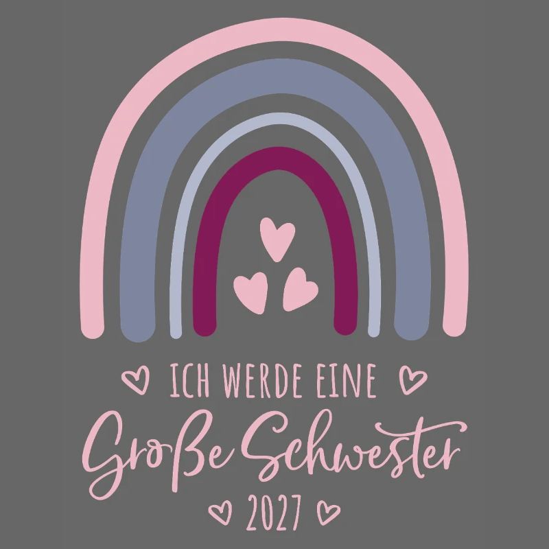 Ich werde eine Große Schwester 2027 Regenbogen