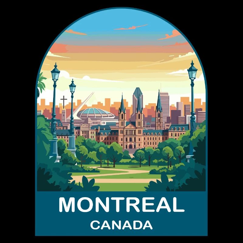 Montreal Canada Stadium Reiseplakat