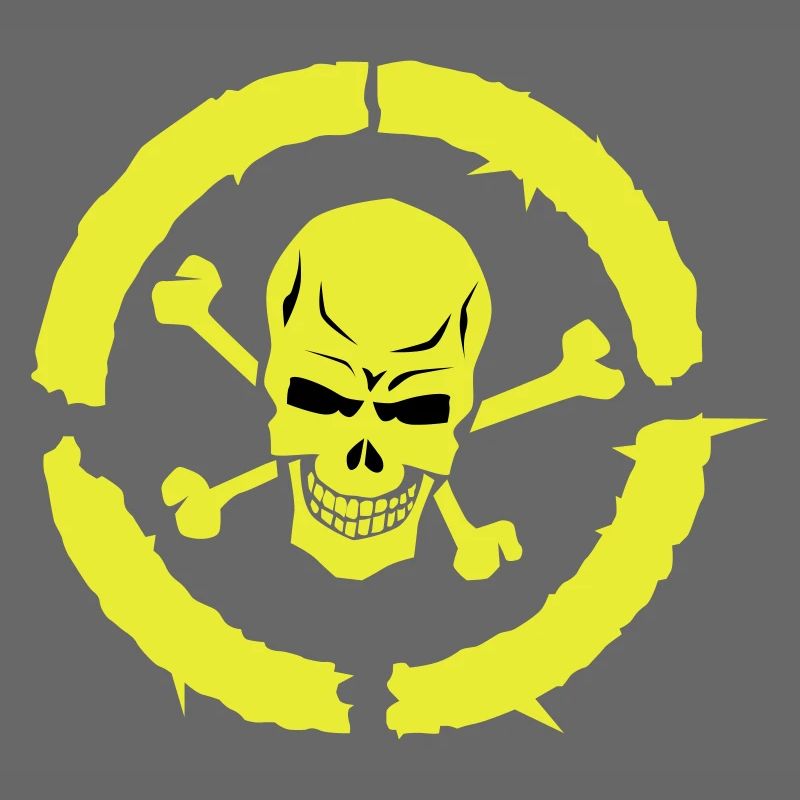 skull skull bone circle