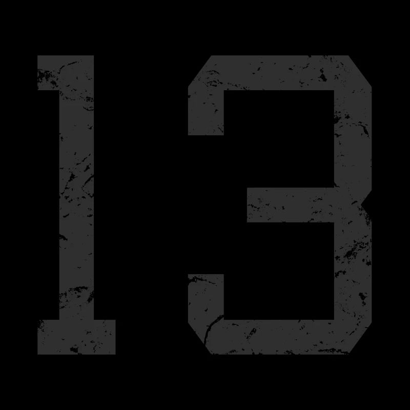 Cool Number 13 - 13 Years Old 13th Birthday Gift