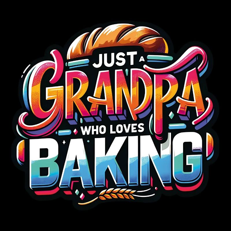 Papi est boulanger, notre papy aime cuisiner