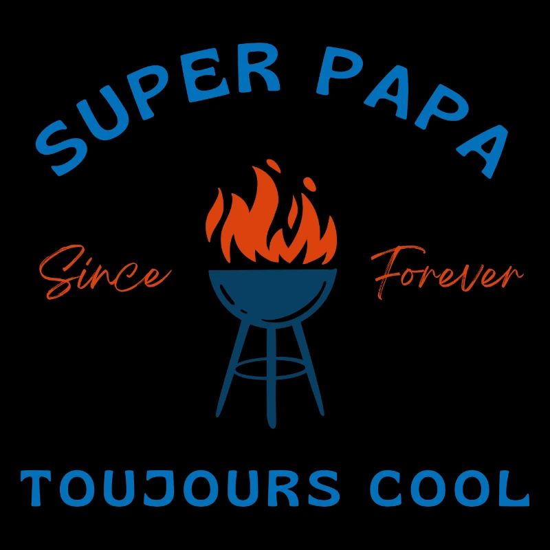 Super Dad Always Cool - Papa Geschenkidee