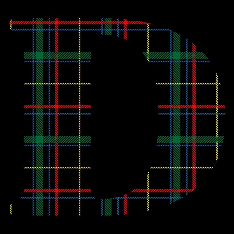 Schottisches Tartan-Monogramm