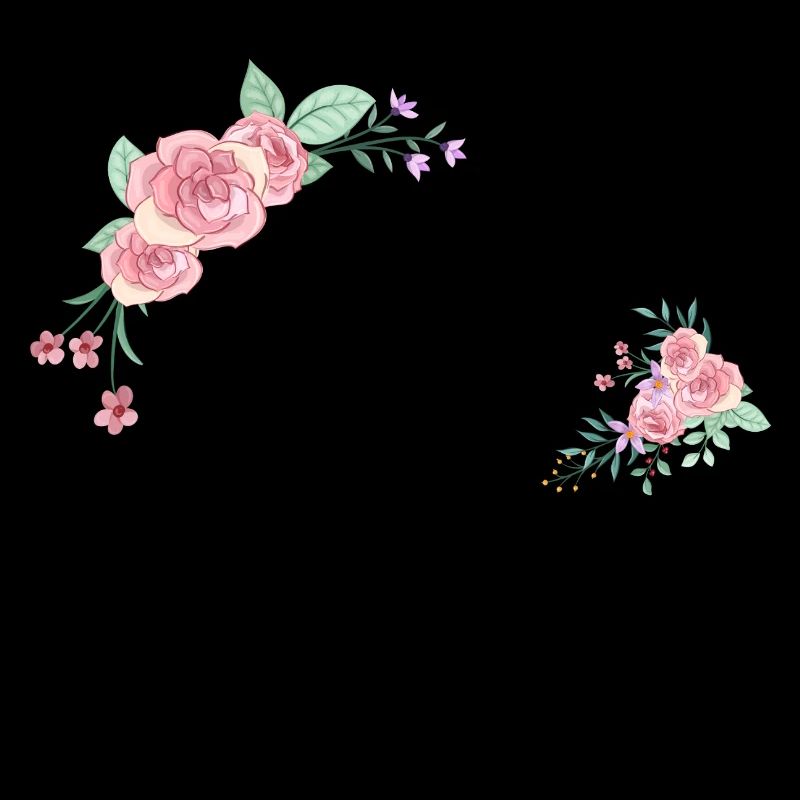 Buchstabe u Blumen