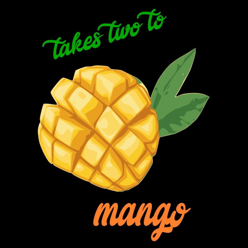 nimmt zwei zur Mango