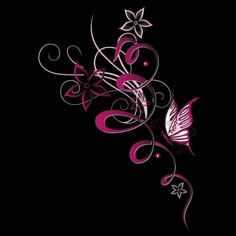 Fleurs de printemps papillon Printemps cerise
