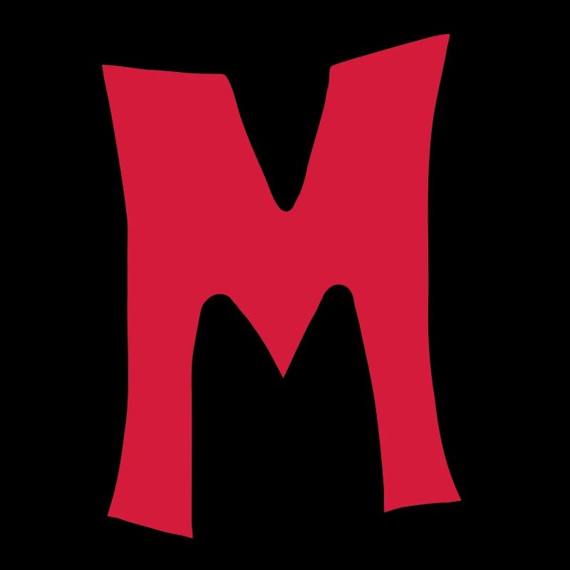 Letter M comic cartoon