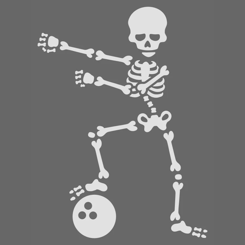 Bowling ball floss dance flossing skeleton