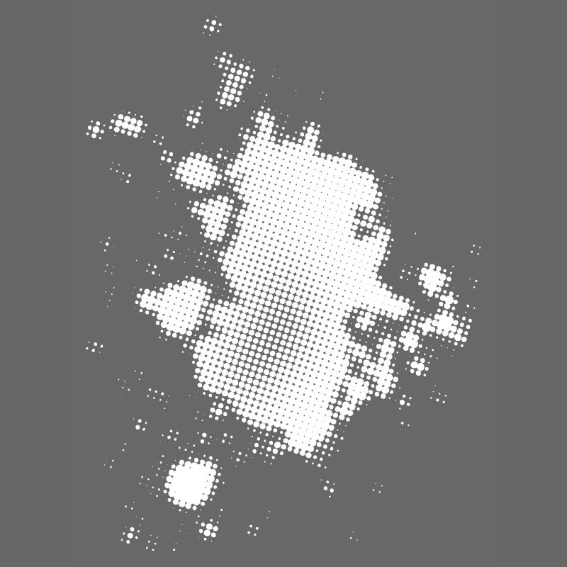 Flash, Dots Background Asymmetrical | rasterized