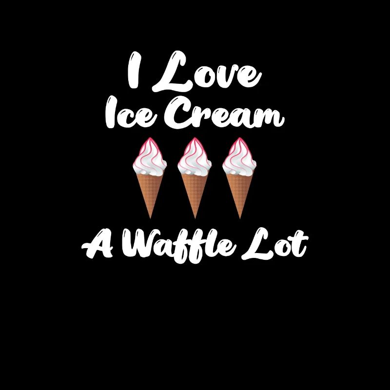 I Love Ic Cream Waffle Trio