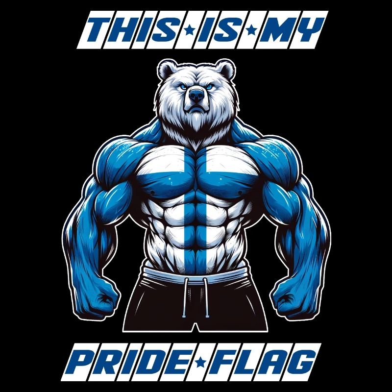 C'est mon fier drapeau que porte la Finlande.