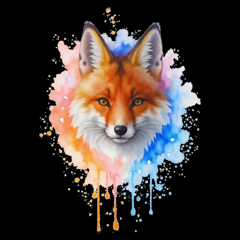 Renard aquarelle