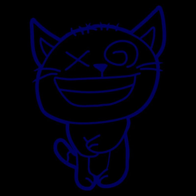 Insane Cat Squints Funny Crazy Grimace