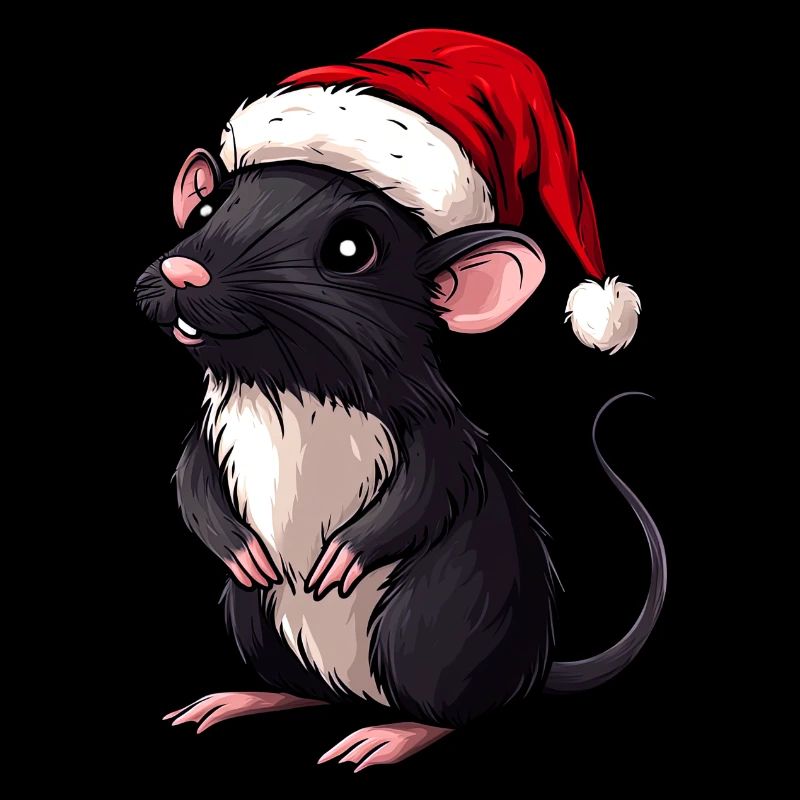 Weihnachtsmann Ratte