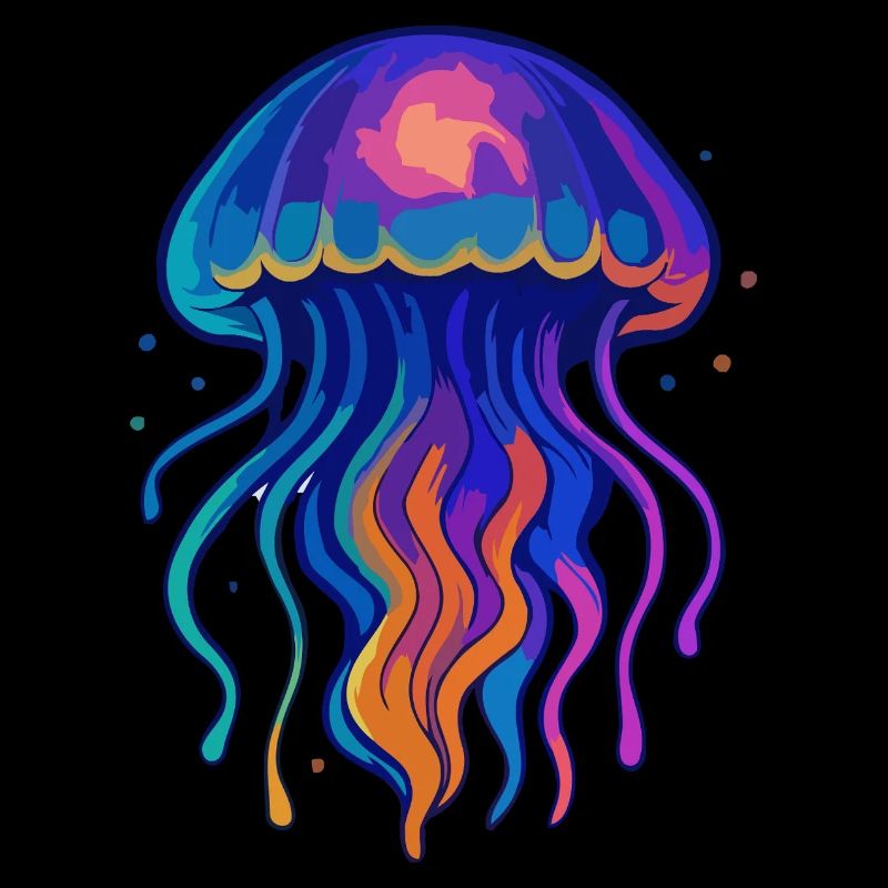 Neon Qualle