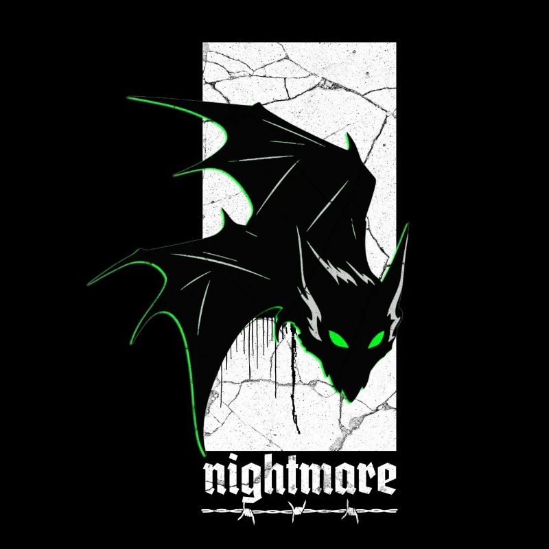 Nightmare Bat – Horreur gothique Vampire Creature Art