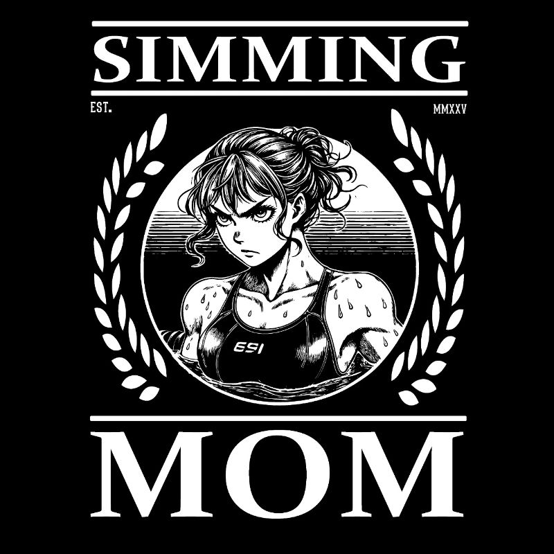 Swimming Mom – japanischen Comic Style