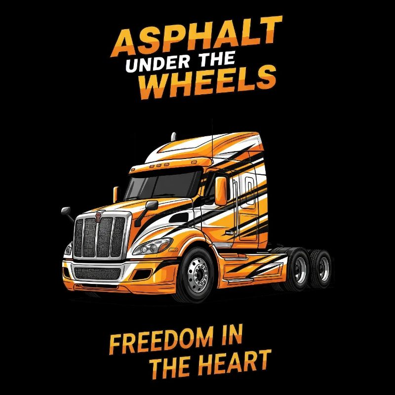 Fernfahrer Herz & Asphalt. Dein Trucker Design
