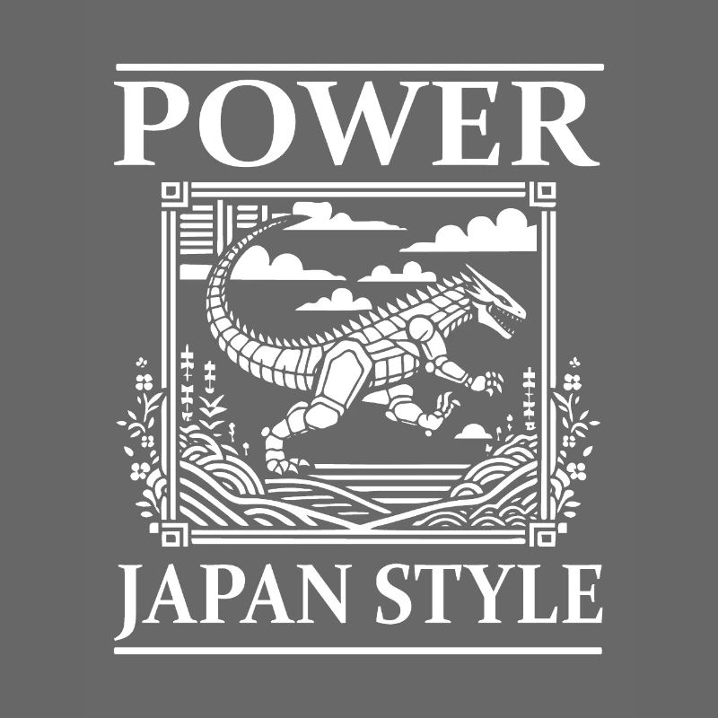 Conception de puissance de bande dessinée Kaiju - Style japonais