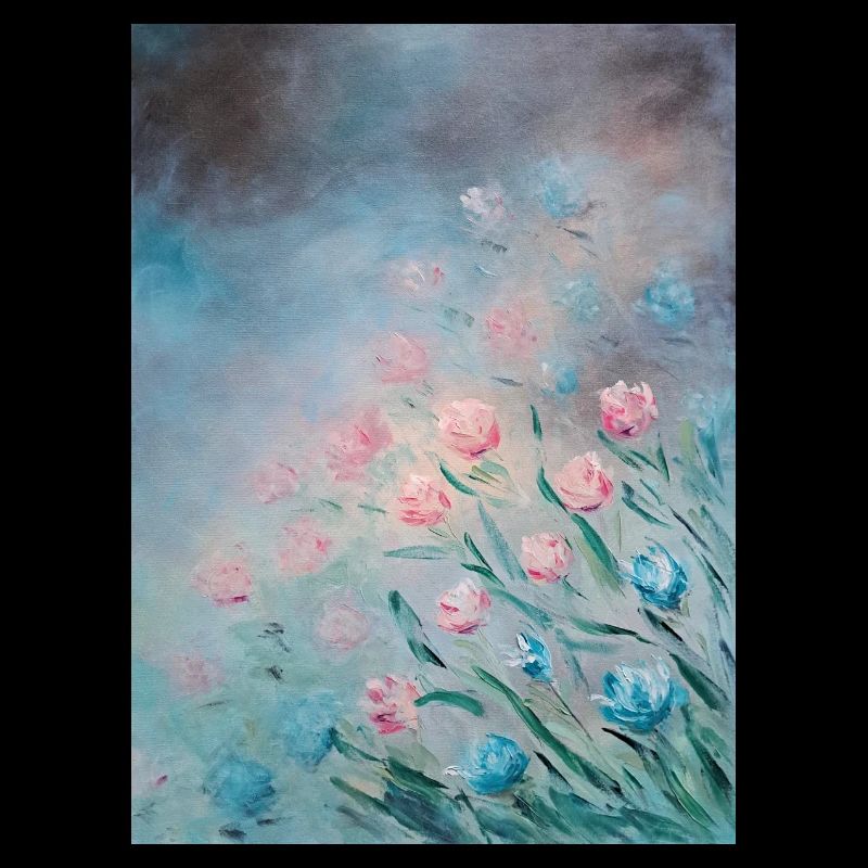 Œuvre d’art impressionniste fleur fleur