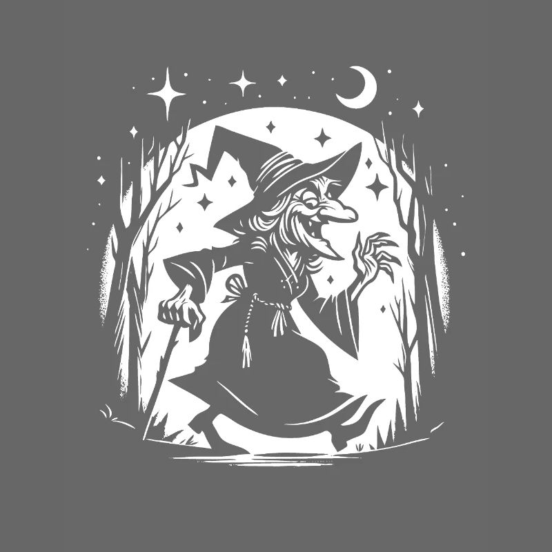 Funny Witch Design – Comic Fun