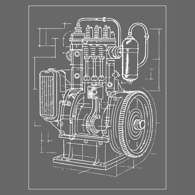 Plan de moteur industriel