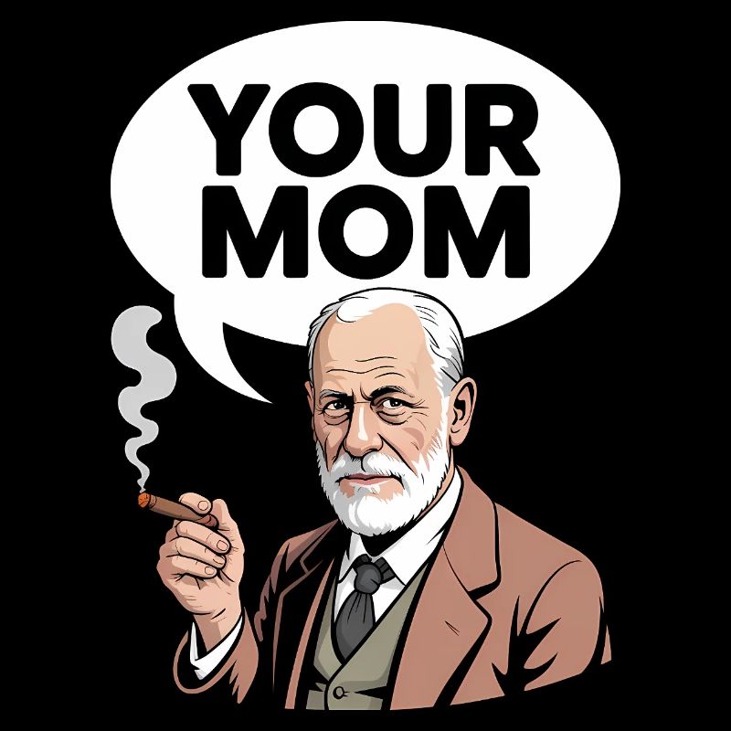 Deine Mutter – lustiges Sigmund Freud T-Shirt
