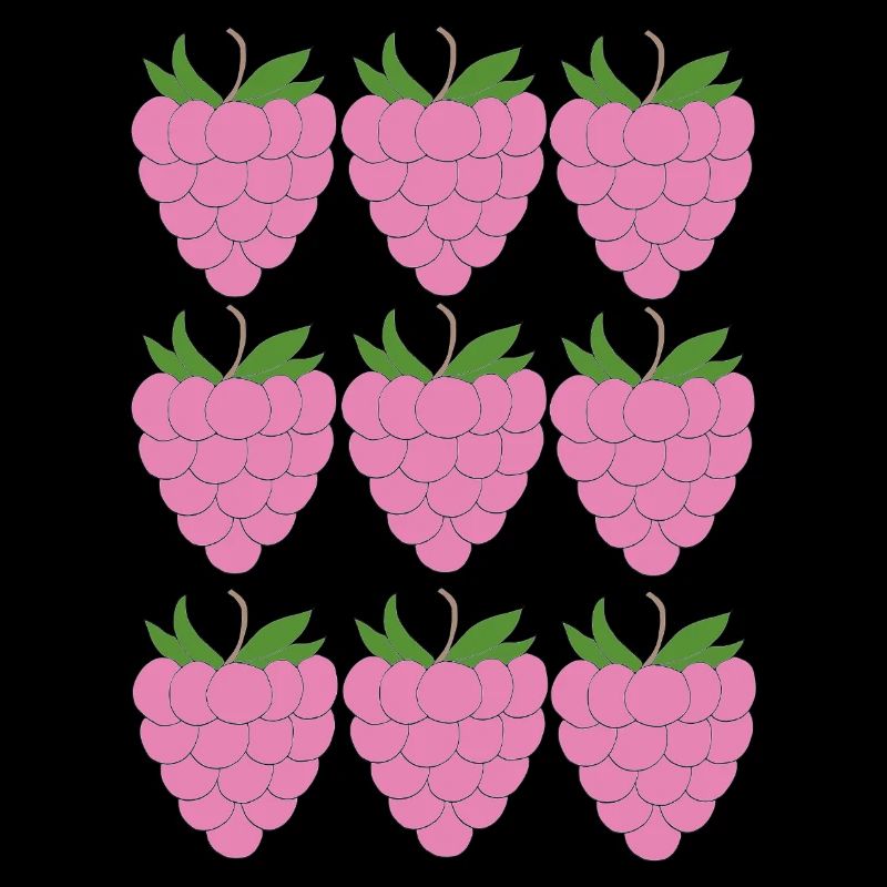 Raspberry Grid Pattern