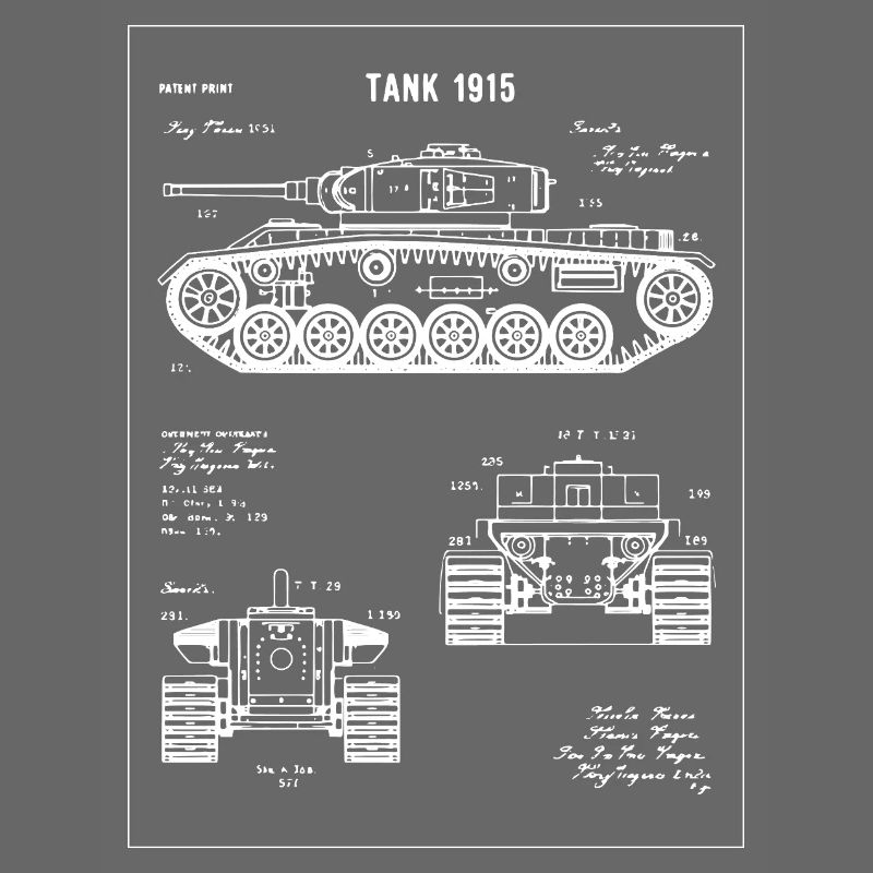 Plan du char 1915