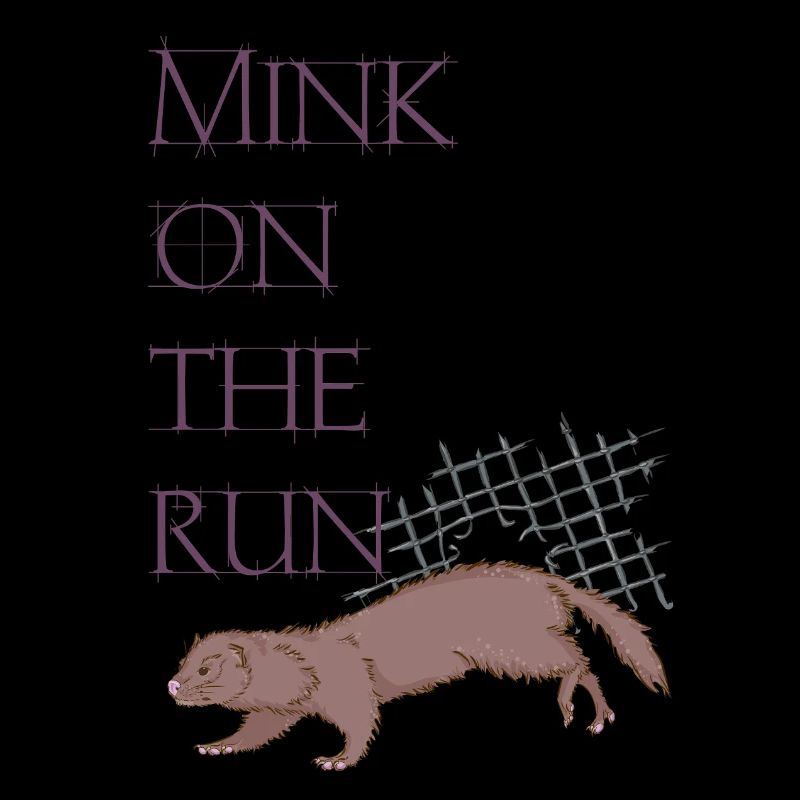 Mink on the run
