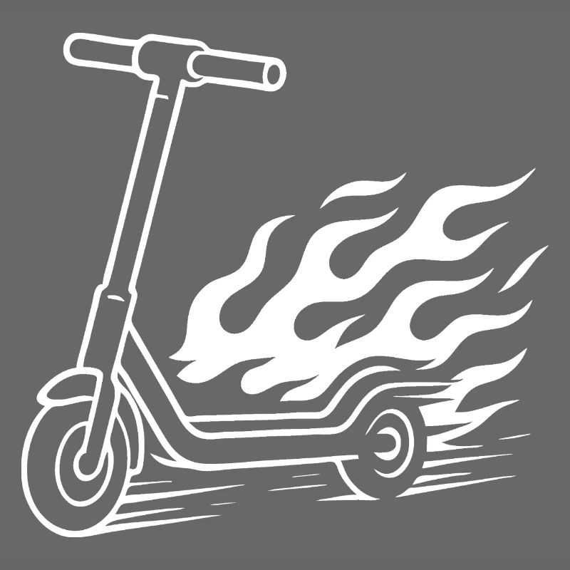 E-Scooter Design – Speed & Fire Tail