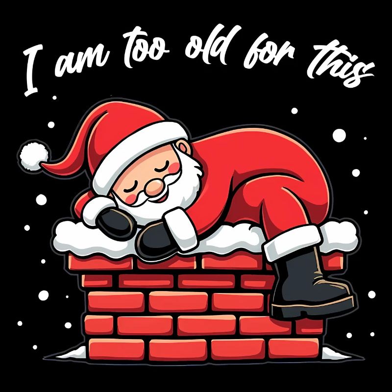 Père Noël et cheminée - Vieux Noël