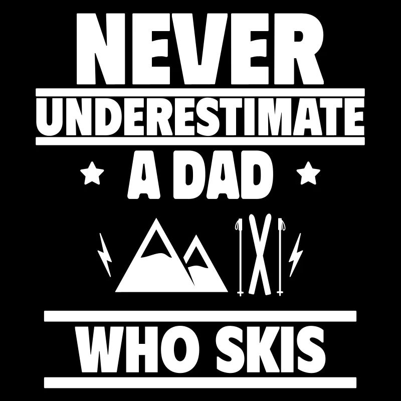 Never underestimate a dad who skis