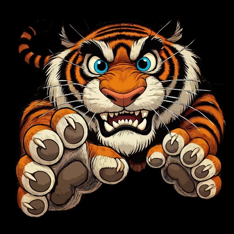 Tiger attacks