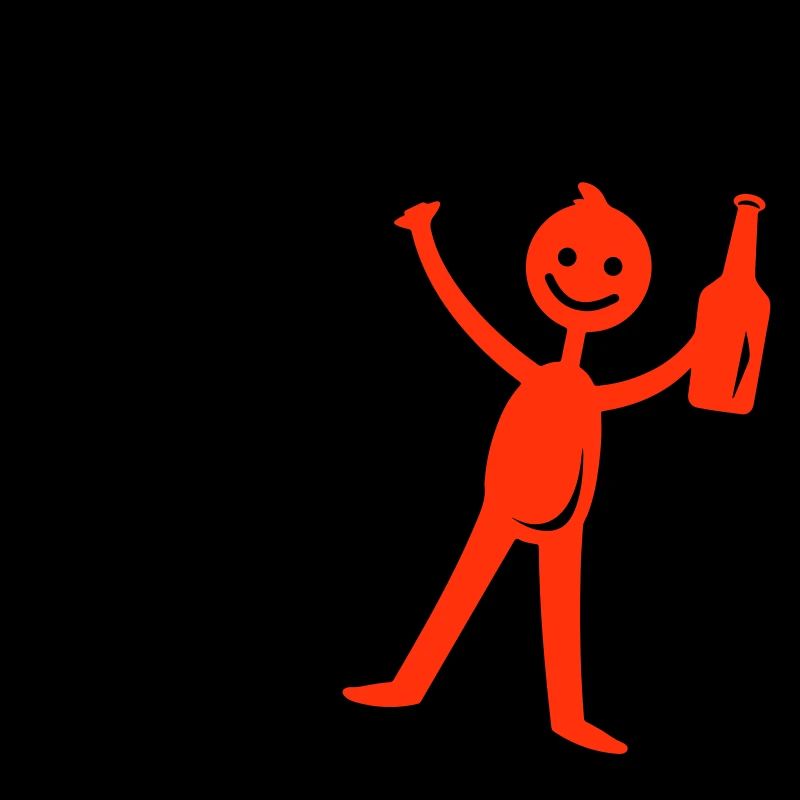 Bier Trinken Strichmännchen