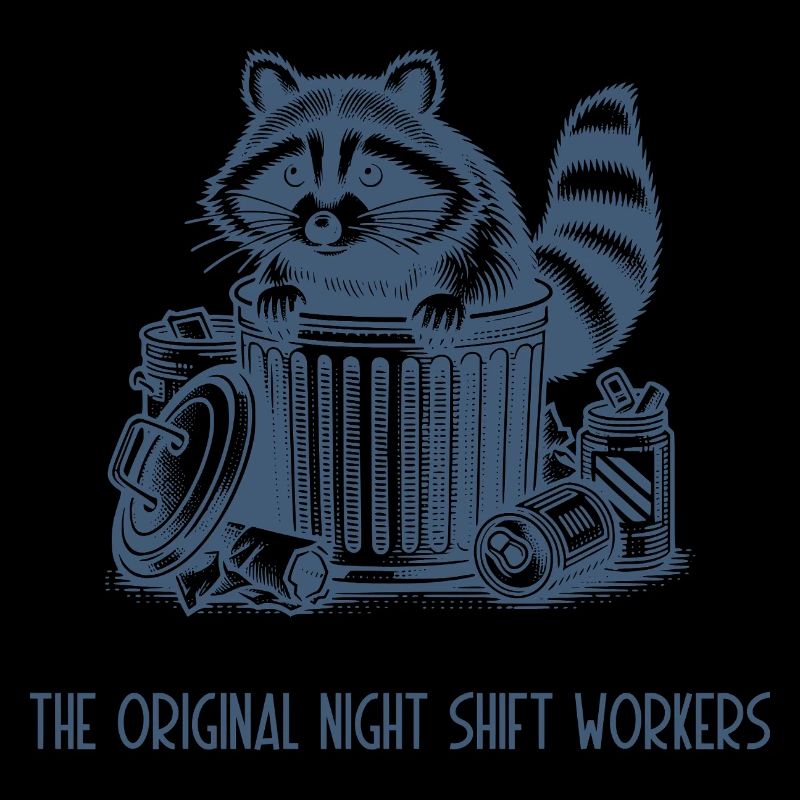 the original night shift workers, raccoon