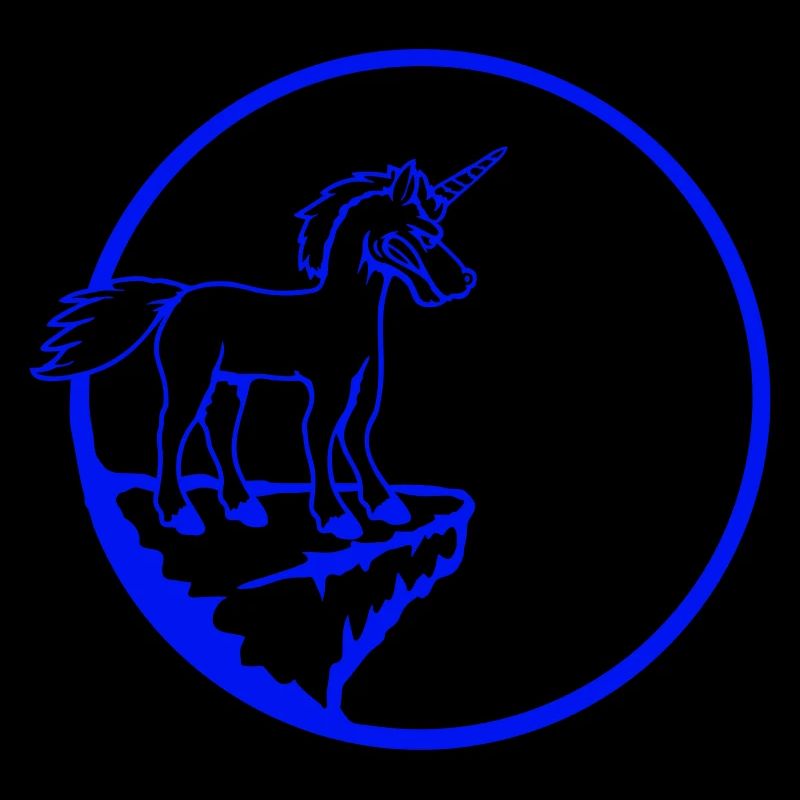 Unicorn Cliff Moon Evil Angry Bad Mood