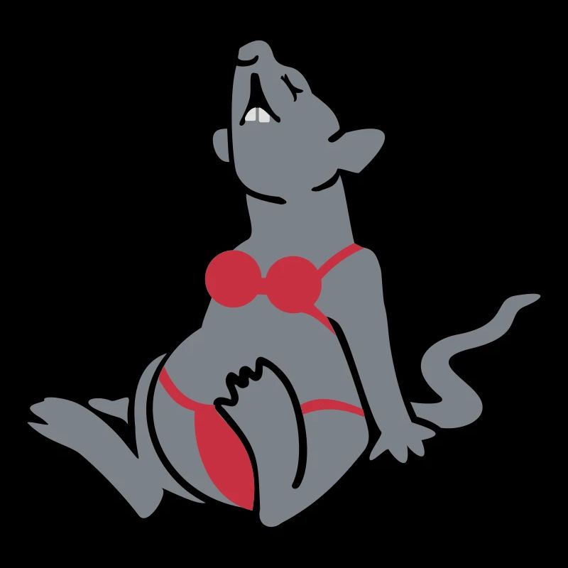 rat en bikini / rat at the beach (3c)