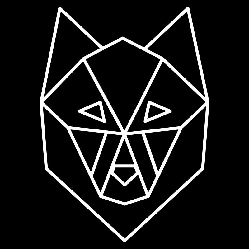 wolf geometric dark backgrounds