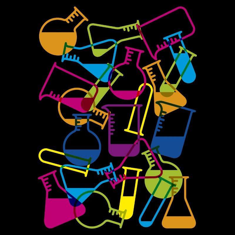 Laborglas mit Chemikalien