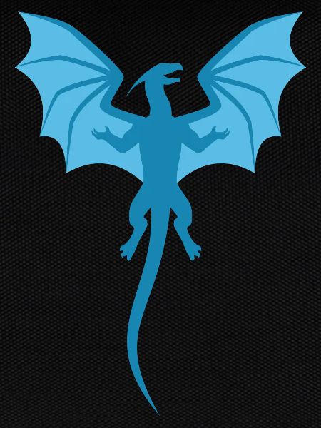 Drache Blau