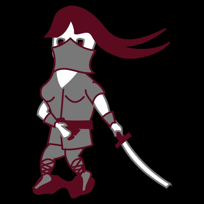 Mrs. Cartoon Ninja Gift Idea Sword Fantasy