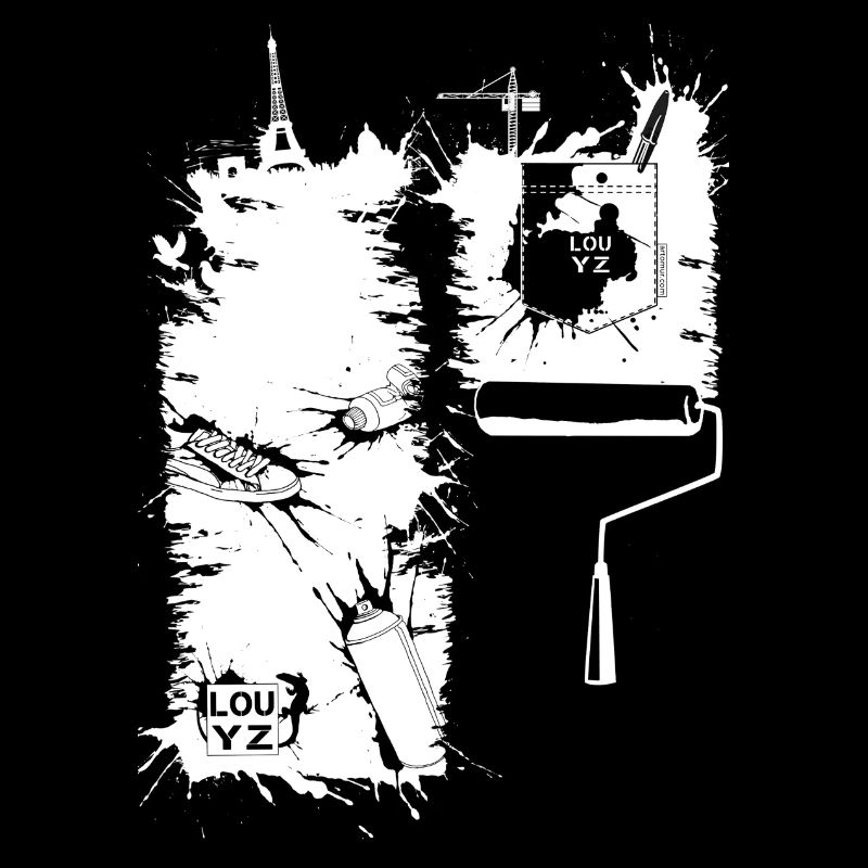 Brush stroke (for dark fabric)
