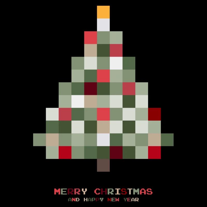 Weihnachtsbaum Pixel