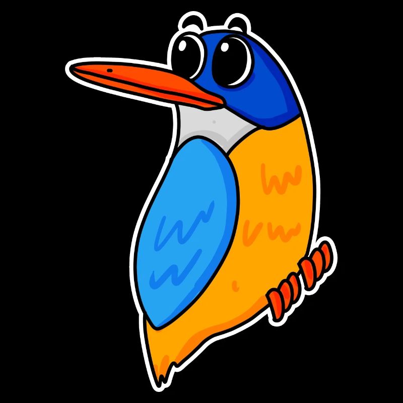 Martin-pêcheur mignon