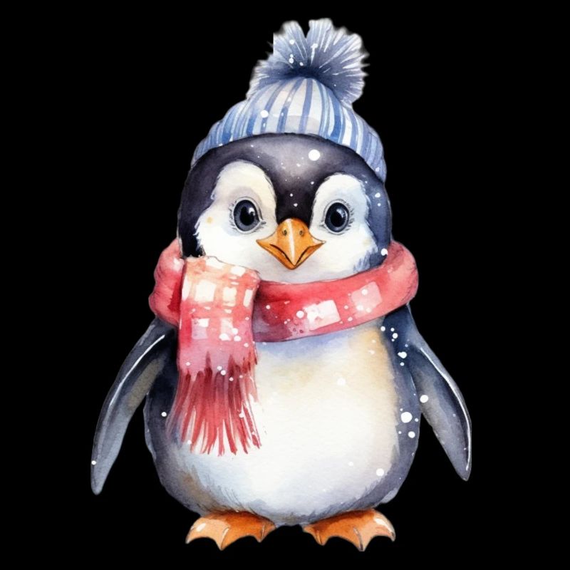Pinguin im Winter