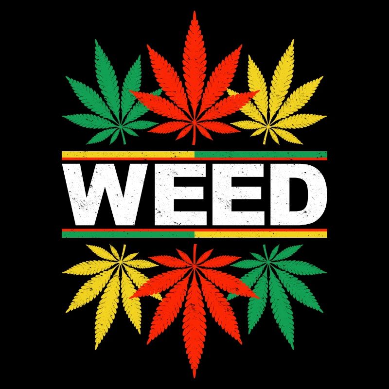 Conception vibrante de motif de feuille de cannabis